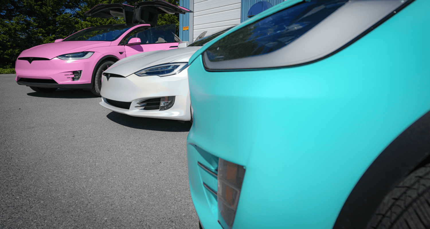 Tesla vinyl wrap